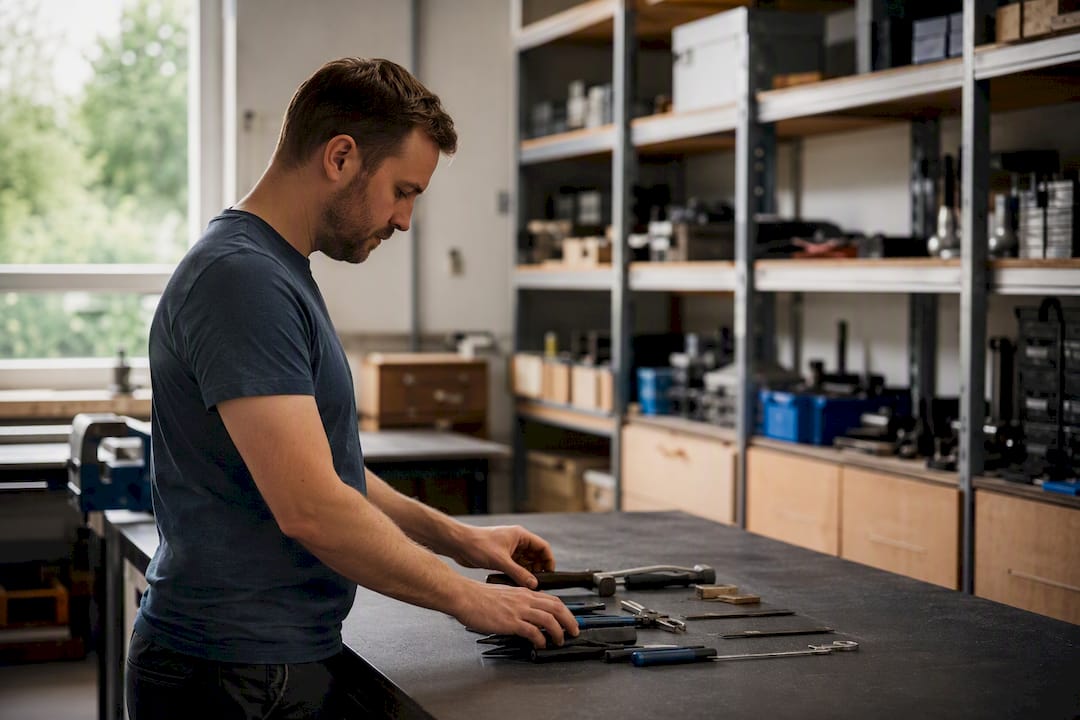 Hand bedient digitale Zeiterfassung