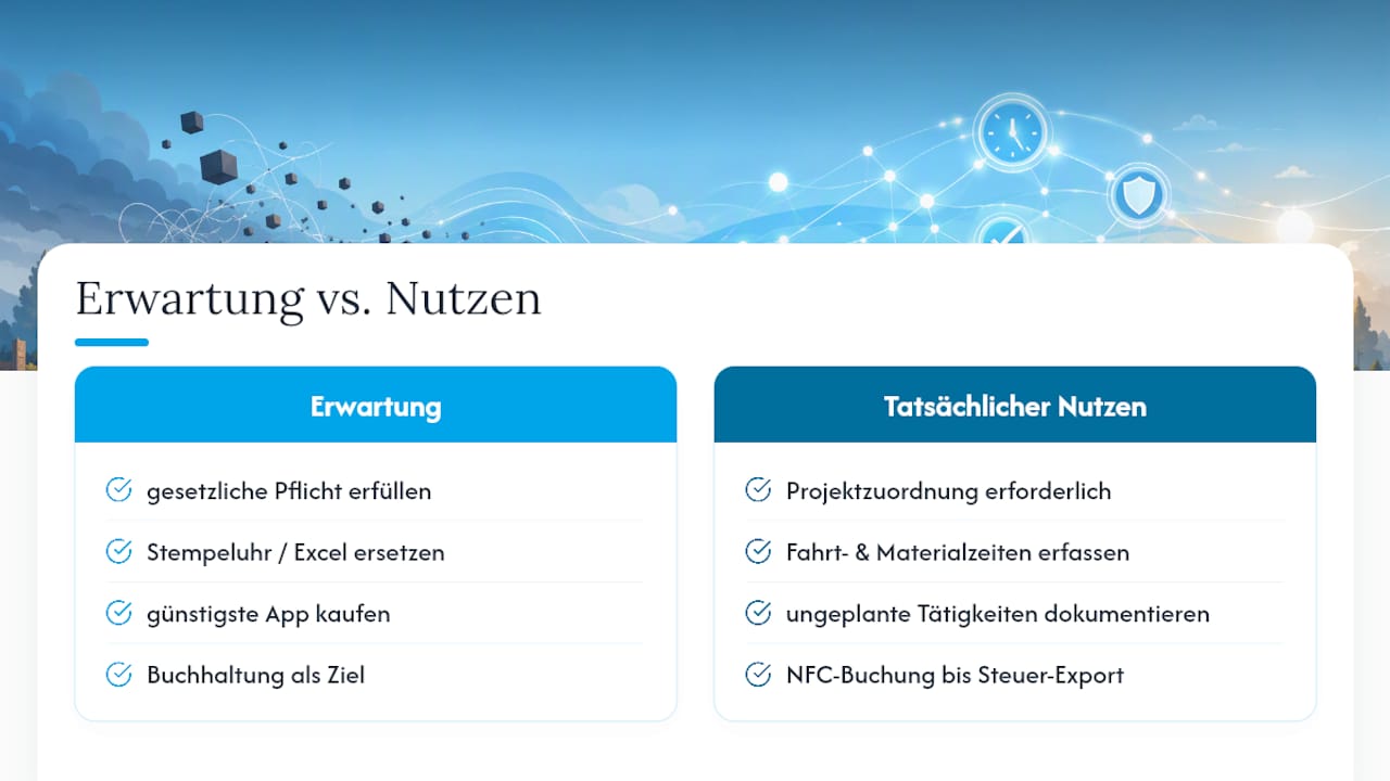 Was beim Thema Zeiterfassung im Handwerk oft übersehen wird — overview diagram