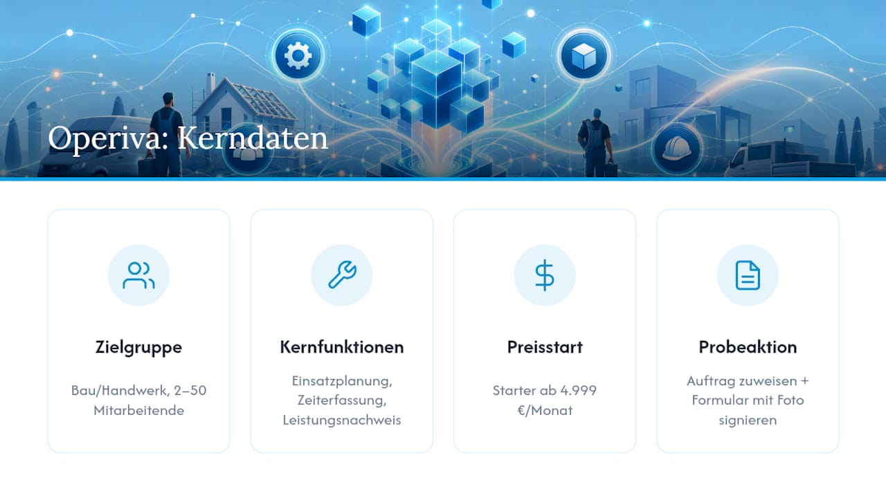 Operiva als praxisnahe Alternative für Ihren Betrieb — overview diagram