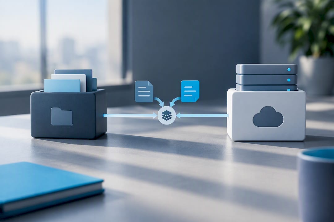 Darstellung der Offline-Datensynchronisation
